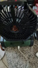 豹教授戶外充電款電風(fēng)扇大容量鋰電池超長久續(xù)航露營風(fēng)扇大號usb無線可懸掛吊扇釣魚便攜式靜音宿舍風(fēng)扇 升級：搖頭款（帶遙控）【20000毫安】軍綠色 曬單實拍圖