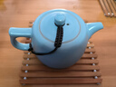 金鑲玉仿宋汝窯茶壺陶瓷天藍釉泡茶壺開(kāi)片可養功綠茶普洱壺夫茶具送禮物 悠然仿宋汝窯井欄壺 240ml 曬單實(shí)拍圖