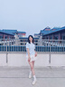 卡米高內增高7cm厚底小白鞋女2025夏季新款魔術貼百搭透氣休閑瑪麗珍鞋 椰奶白內增高7cm 39 (245mm) 曬單實拍圖