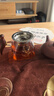 茶花谷四方公道杯玻璃木把公杯茶漏茶濾一體套裝茶海日式過濾分茶器茶具 喜上眉梢公杯+不銹鋼茶濾 400ml 曬單實(shí)拍圖