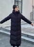 波司登25年羽絨服女長款90絨顯瘦連帽保暖冬季外套B250245526 曬單實(shí)拍圖