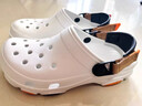 CORCS CROCS 特林洞洞鞋男鞋沙灘鞋卡洛情侶平底拖鞋馳休閑涼拖鞋女鞋洞洞鞋特林白色37 =W7 曬單實(shí)拍圖