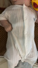 【夏季寶寶爬服】夏季嬰兒薄款短袖連體衣純棉舒適 M22303白色 80cm 曬單實(shí)拍圖