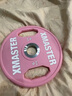 XMASTERXMASTER杠鈴片cpu手抓片大孔片家用健身器材健身房舉重片杠鈴 0kg 粉色） 5kg（2片，共10kg） 曬單實(shí)拍圖