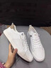 七匹狼休閑鞋男小白鞋夏季英倫男士休閑皮鞋軟底鞋子男百搭運動(dòng)板鞋透氣 白色 （9999） 40 （尺碼偏大，建議拍小一碼） 曬單實(shí)拍圖