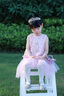 迪士尼公主裙女童生日禮服夏季新款兒童裙子女孩高級連衣裙童裝蓬蓬裙 粉色 110 曬單實(shí)拍圖