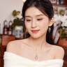 周六福（ZLF） S925銀飾項鏈女羽毛捕夢網(wǎng)小眾鏈墜送女友生日禮物 鏈墜鏈長40+5cm 曬單實拍圖