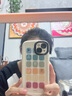 素洛適用蘋果16promax手機(jī)殼暈染彩色格子iPhone15pro高級(jí)感創(chuàng)意時(shí)尚14個(gè)性情侶泡芙殼13硅膠全包防摔 古董白-暈染幸運(yùn)格子 iPhone 13 曬單實(shí)拍圖