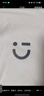 名創(chuàng)優(yōu)品（MINISO）基礎款logo笑臉短袖男夏季簡約百搭純棉圓領男生大碼寬松休閑T恤 白色(m22淺灰笑臉胸標) L /175(30天質量問題全額退) 曬單實拍圖