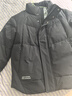 卡賓男裝 90鴨絨羽絨服2024秋冬新款寬松外套LOGO印花保暖潮流H 煤黑色01 S /165/46 曬單實(shí)拍圖