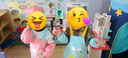 奧特曼罩衣兒童廚師服圍裙小朋友畫畫女廚房帽子幼兒園小學定制LOGO名字 小廚師藍黃+套袖 160 加大碼【建議身高150-165cm 曬單實拍圖