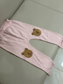 蓋璞嬰兒2025春季新款純棉布萊納熊羅紋針織長(cháng)褲兒童裝美版716063 淡粉色 90 /50 亞洲18-24月美碼18-24月 曬單實(shí)拍圖