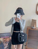 JIOESC灰色冰絲防曬衣女款夏季防紫外線防曬服2025新款戶外開衫外套上衣 灰色 L 曬單實拍圖