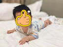 多嘻嚕卡嬰兒衣服夏季薄款寶寶連體衣無骨透氣短袖哈衣 云朵 66  曬單實(shí)拍圖
