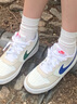 耐克（NIKE）官方NIKE COURT BOROUGH LOW 2 耐克酷菠蘿大童運動(dòng)鞋 HQ1189 141帆白/游戲寶藍/白/淺土褐/峽谷綠/小徑紅 36 曬單實(shí)拍圖
