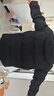 京東京造【鵝絨服新品TOP1】羽絨服連帽25冬季新款無縫壓膠外套 黑色 XL 曬單實(shí)拍圖
