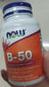 諾奧NOW Foods復合維生素B族B50煙酸B100素食膠囊 VB群含有11種高能復合物維B 維生素B50煙酸100粒 曬單實(shí)拍圖