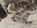 優(yōu)樂博（ULOP）高景觀嬰兒車折疊可坐可躺帶減震嬰兒推車新生兒寶寶雙向手推車 嬰兒推車可坐可躺遛娃神器-茶 曬單實拍圖