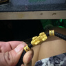 怡萊寶黃金貔貅手鏈999足金轉(zhuǎn)運珠刺青男士新款編織繩純金飾情侶送男友 超大版貔貅+2刺青 約4g 曬單實拍圖