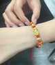 中國黃金貔貅手鏈男女情侶款足金六字真言轉(zhuǎn)運(yùn)珠手串情人節(jié)禮物送男友女友 貔貅六字真言手繩【紅繩】 約0.5g 曬單實(shí)拍圖