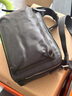 BOYCLN品牌 男士斜挎包 軟牛皮商務(wù)通勤包真皮大容量單肩背包休閑跨肩包 黑色 曬單實(shí)拍圖