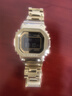 卡西歐（CASIO） G-SHOCK明星同款金屬小方塊時(shí)尚運(yùn)動(dòng)男表小金塊銀塊男士手表 GMW-B5000GD-9PR全金屬 曬單實(shí)拍圖