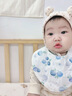 朵精靈寶寶口水巾三角巾嬰兒紗布圍嘴新生嬰幼兒圍兜兒童圍脖夏季天薄款 【雙面棉紗】繽紛水果（3條裝） 曬單實(shí)拍圖