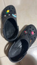 卡駱馳crocs貝雅兒童洞洞鞋男女童戶外包頭沙灘鞋拖鞋/207013/207012 白色-100 35 (215mm) 曬單實(shí)拍圖