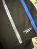 速比濤（Speedo）兒童泳褲電氣矩陣黑標(biāo)Hero5.0鯊魚皮競(jìng)速及膝泳褲男童 黑/藍(lán)11-12 曬單實(shí)拍圖