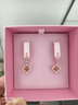 施華洛世奇（SWAROVSKI） 跳動的心 UNA SPARKLING DANCE耳環(huán) 優(yōu)雅畢業(yè)禮物女 鍍玫瑰金色 5516477 曬單實拍圖