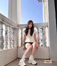 CAMILA KSENIA老爹鞋女士2025新款夏季舒適小白鞋網(wǎng)面透氣柔軟休閑運動鞋子百搭 白色 37 曬單實拍圖