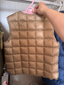 保姆鵝 寶寶羽絨馬甲羽絨內膽薄款男童女童超輕保暖內搭羽絨服 卡其 130 曬單實拍圖