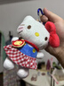 kitty包包掛件汽車(chē)鑰匙扣凱蒂出游kt貓玩偶女生閨蜜公仔生日禮物 紅格裙kitty+蘋(píng)果小包掛件愛(ài)心扣 掛件 曬單實(shí)拍圖