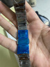 MSSM適用華為手表表帶GT5/5pro/GT4表帶41/42表盤(pán)白晶仿陶瓷鏈式透氣女士表帶 銀色18mm 曬單實(shí)拍圖