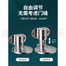 家韻（jiayun） 不銹鋼門(mén)吸免打孔衛生間門(mén)碰防撞門(mén)擋門(mén)阻隱形吸門(mén)器強磁地吸 【JD快遞】亮銀適合5.5-30mm 升級加厚 曬單實(shí)拍圖