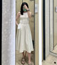 Laurèl【棉】25春新款棉質(zhì)A字中長款傘裙女LWD361Q00200 純凈白 S 160/66A 曬單實拍圖