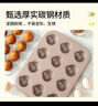 烤樂(lè )仕黃油年糕不粘栗子瑪德琳模具12連烤板栗磨具蛋糕加厚烘焙烤盤(pán)烤箱 12連栗子模具送油刷 曬單實(shí)拍圖