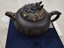 奢龍宜興原礦黑金砂紫砂壺大師手工紫砂功夫茶茶壺送禮禮物送長(zhǎng)輩領(lǐng)導(dǎo) 獨(dú)占鰲頭 單壺 300ml 曬單實(shí)拍圖