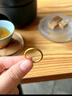 中國黃金（CHINA GOLD）古法素圈黃金戒指女足金三生三世實(shí)心指環(huán)情人節(jié)生日禮物送女友 【今/次日達(dá)】1.6g/10號(hào)【古法】 曬單實(shí)拍圖
