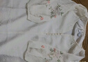 百圖betu女裝夏季新款襯衫溫柔彩色刺繡寬松透氣襯衫女2407T31 杏色 L 曬單實(shí)拍圖