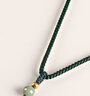 山中玉手工編織吊墜掛繩玉佩項鏈繩子平安扣簡(jiǎn)約掛件繩男女脖 油青翡翠 墨綠 曬單實(shí)拍圖