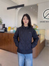 波司登（BOSIDENG）25新款90鵝絨輕薄羽絨服女短款菱格紋立領(lǐng)保暖內(nèi)膽外套B250131024 黑色8056-經(jīng)典極簡風 M 165/88A 110斤-120斤 曬單實拍圖