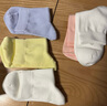 全棉時代丁禹兮推薦女襪子【5A抗菌5雙普惠裝】純棉不掉跟防臭夏季短中筒 曬單實拍圖