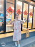 G.DUCK KIDS小黃鴨童裝兒童漢服女童夏季套裝中大童女孩六一表演服中國風(fēng)唐裝粉色100 建議2~3歲（ 90-100cm） 曬單實(shí)拍圖