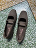 斯凱奇（Skechers）單鞋秋季女鞋2025新款淺口平底瑪麗珍鞋一腳蹬外穿涼鞋159057 曬單實(shí)拍圖