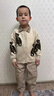 G.DUCKKIDS小黃鴨男童春秋套裝新款嬰幼兒童衣服男寶寶秋裝毛衣小童襯衫褲子 SJ8250款 米白色三件套 80 尺碼7-11月建議寶寶75-85cmcm 曬單實拍圖