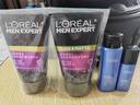 歐萊雅男士抗黑頭潔面乳100ml*2套裝控油祛痘凈毛孔去角質(zhì)洗面奶護膚品 曬單實拍圖