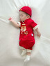 DUTRIEUX周歲禮服男寶寶套裝夏季嬰幼兒百天衣服中國風(fēng)薄款兩件套短袖一歲 短袖款【不含帽襪】 73 CM 曬單實拍圖