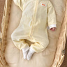 巴拉巴拉童裝嬰兒衣服寶寶連體衣睡衣新生兒哈衣爬服軟萌舒適時(shí)尚 蛾黃31006 66cm 曬單實(shí)拍圖