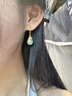 傾愛(ài)水滴和田玉耳環(huán)國(guó)風(fēng)復(fù)古耳扣925銀中式耳飾生日禮物送女朋友 S925水滴和田玉耳環(huán) 曬單實(shí)拍圖